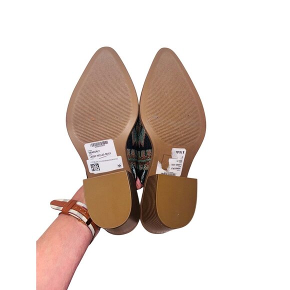 Wonderly Southwest Lasso Cowgirl Mules Aztec Boho Santa Fe Western Boot - Picture 6 of 11